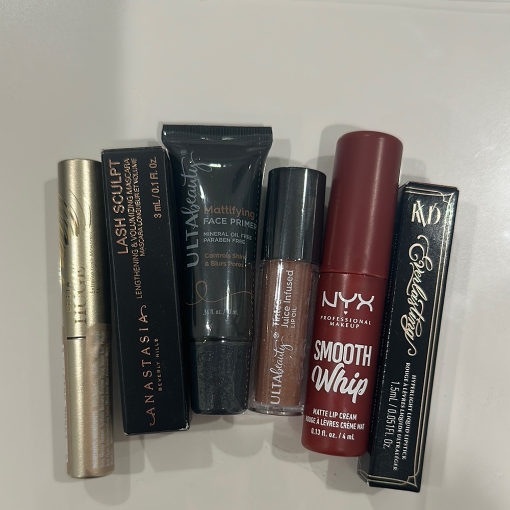 Makeup Samples (Mascara, Lip Products, Face Primer)